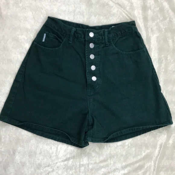 BONGO Pants - Vintage 90s BONGO high waist shorts green Sz 11